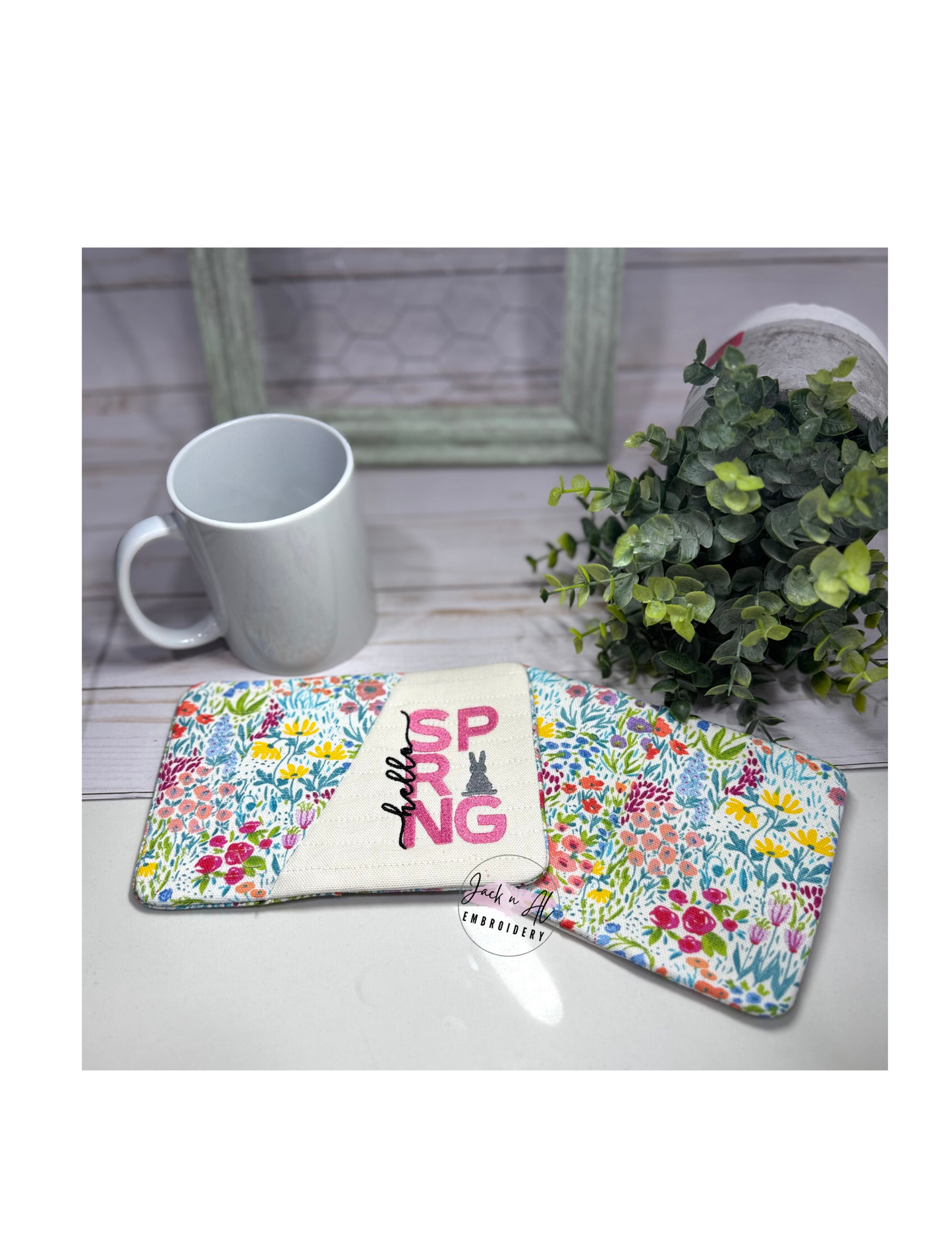 Hello Spring Mug Rug