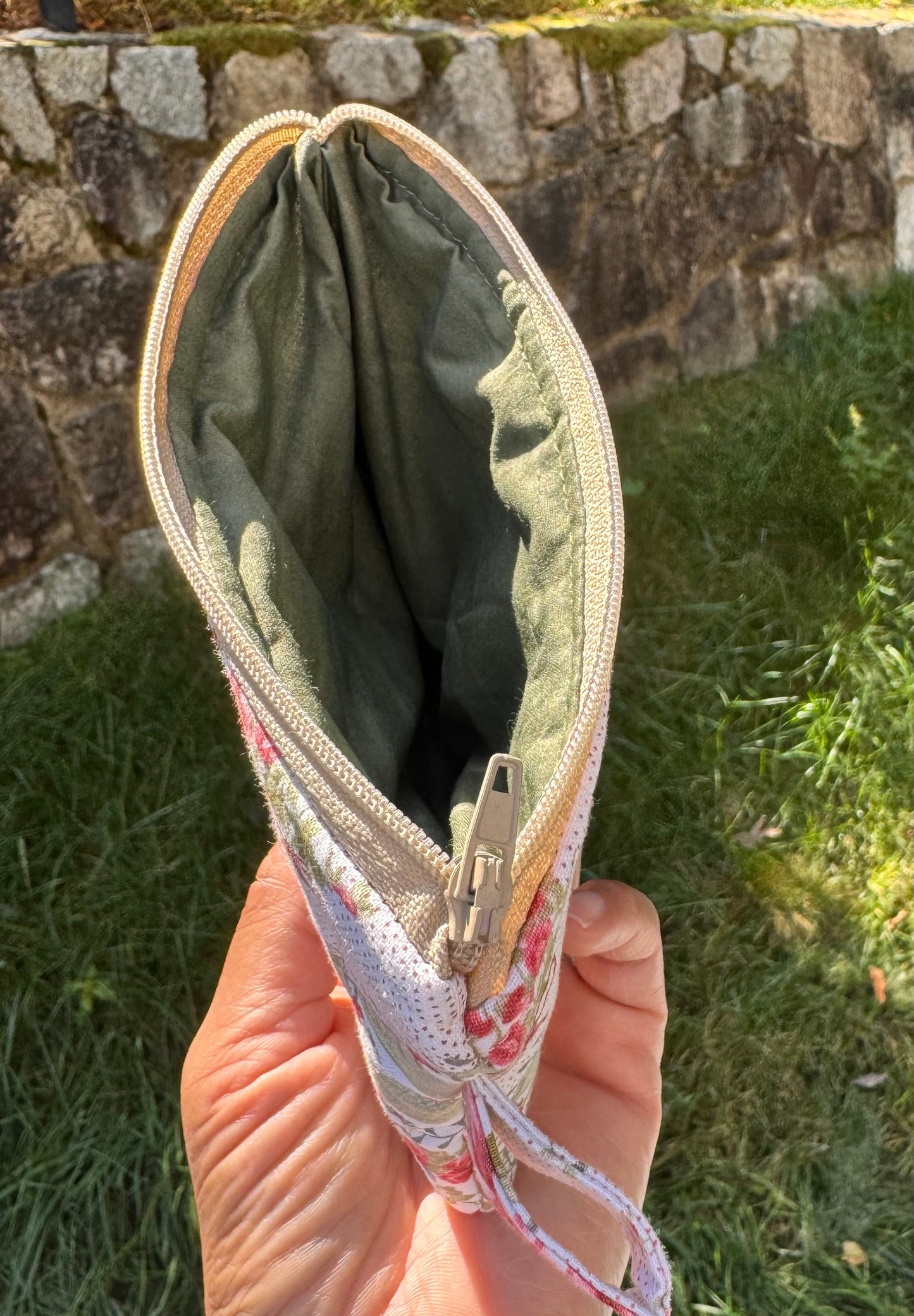 The Rose Patch Zippered Pouch