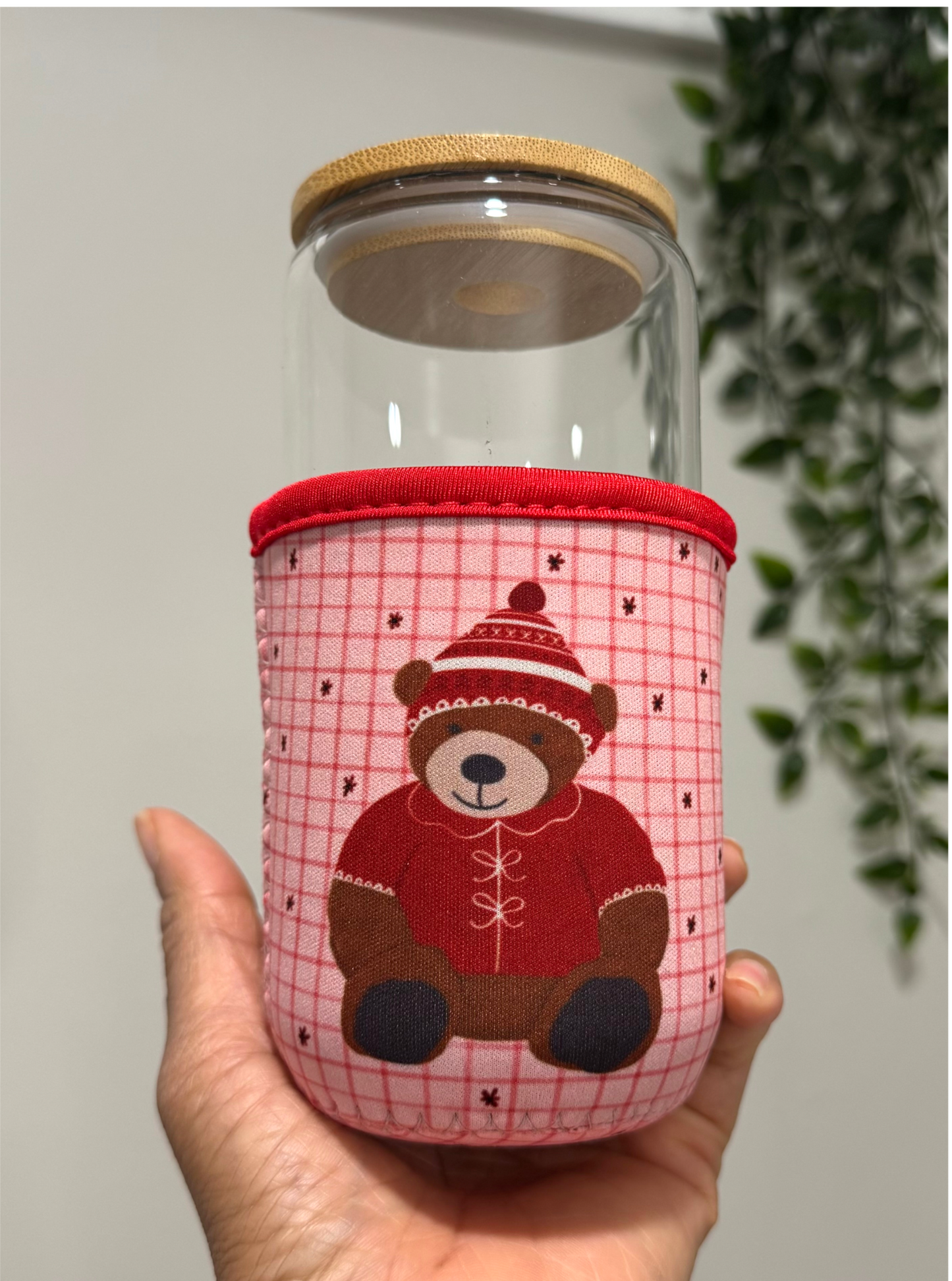 Winter Beary Cup Cozy Sleeve - small