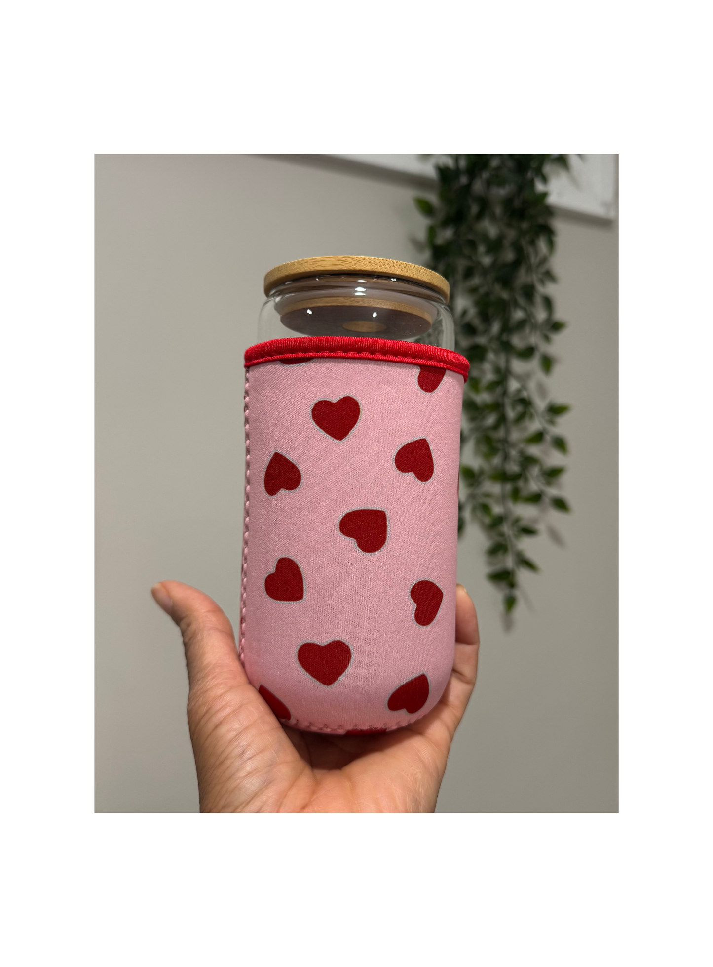 Hearts Cup Cozy Sleeve