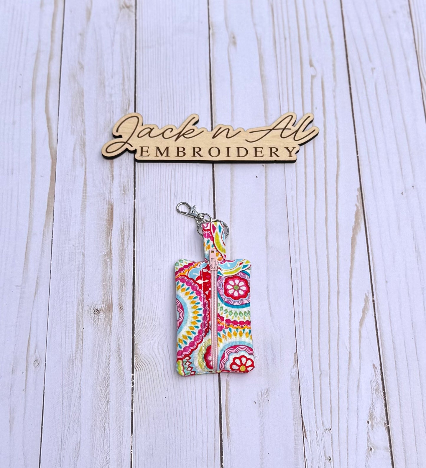 Multi-Color Fiesta Lip Balm Zipper Pouch