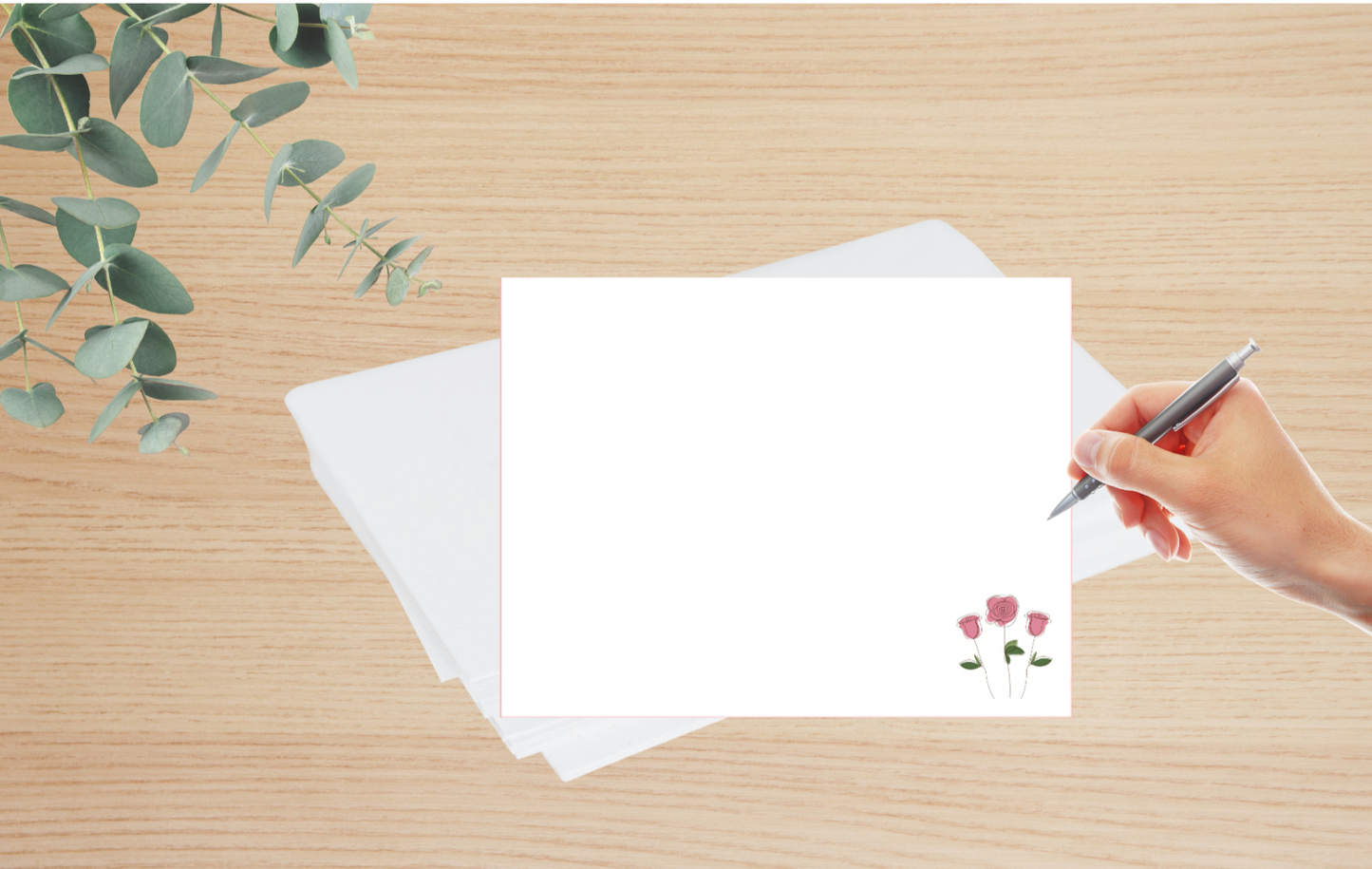 Roses Set Note Card Stationery