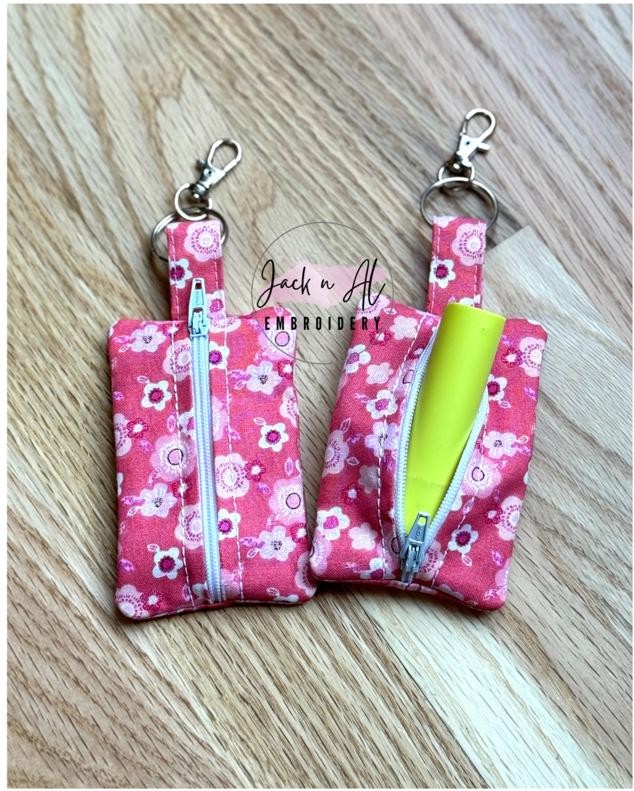 Pink Floral Lip Balm Holder