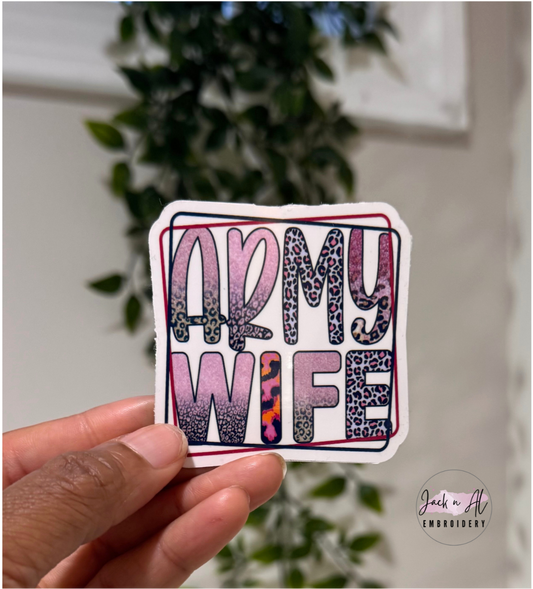 Army Wife Sticker