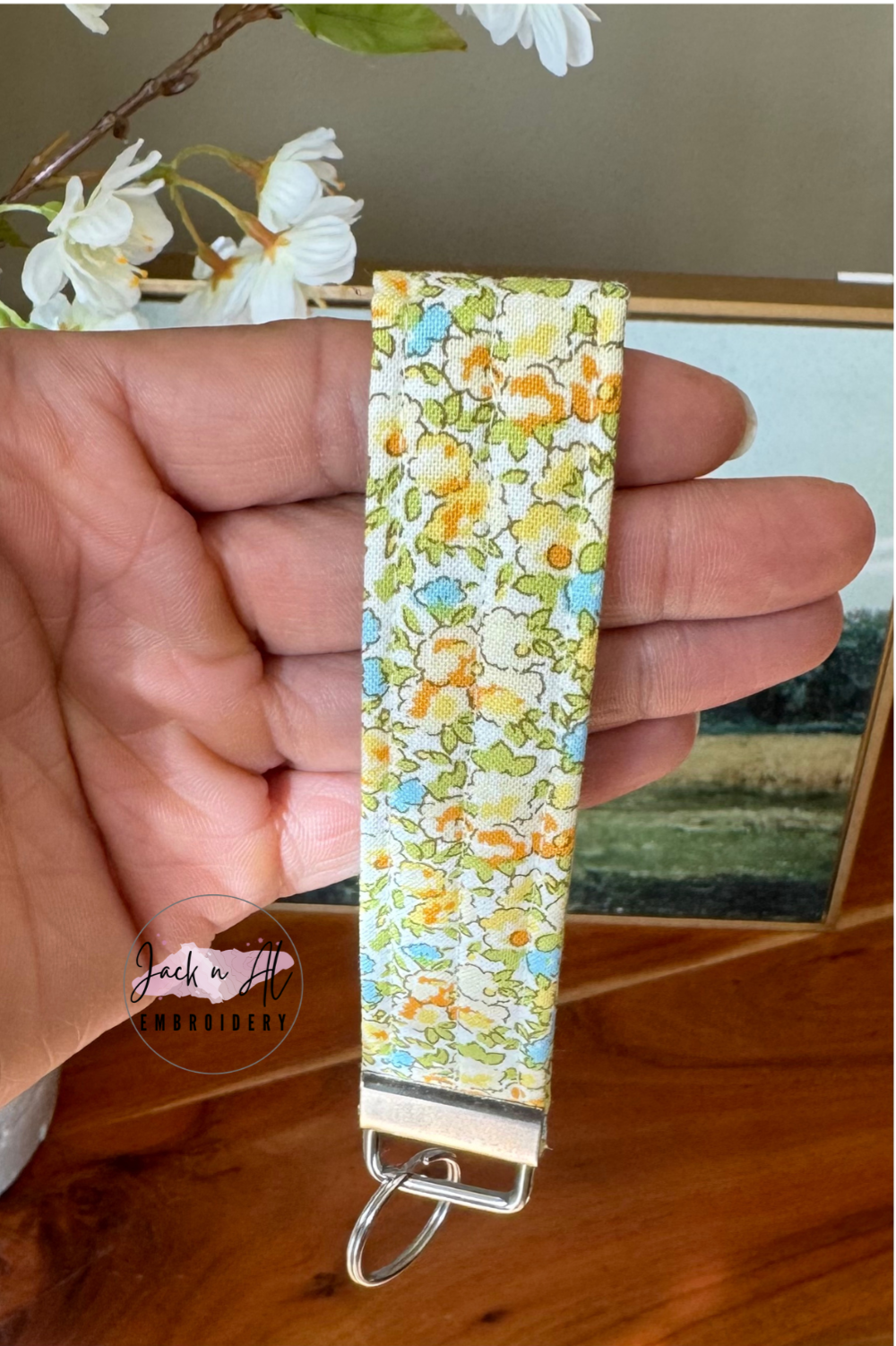 The Vintage Floral Keychain Wristlet