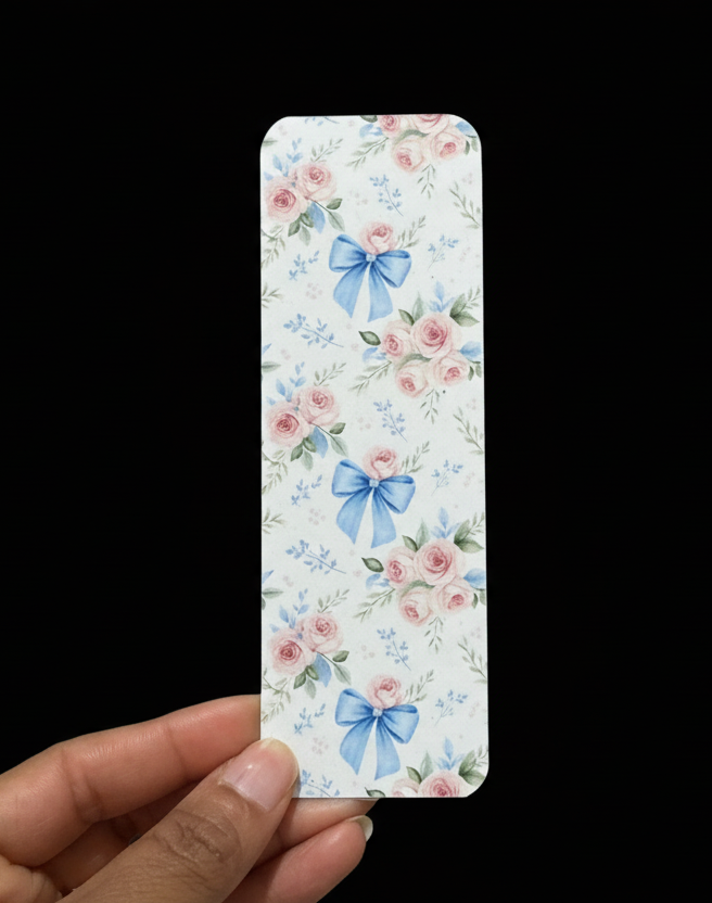 Pink Roses and Bows Bookmark