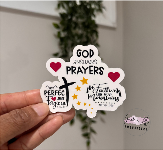 Scripture Driven Sayings Sticker
