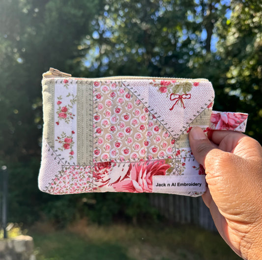 The Rose Patch Zippered Pouch