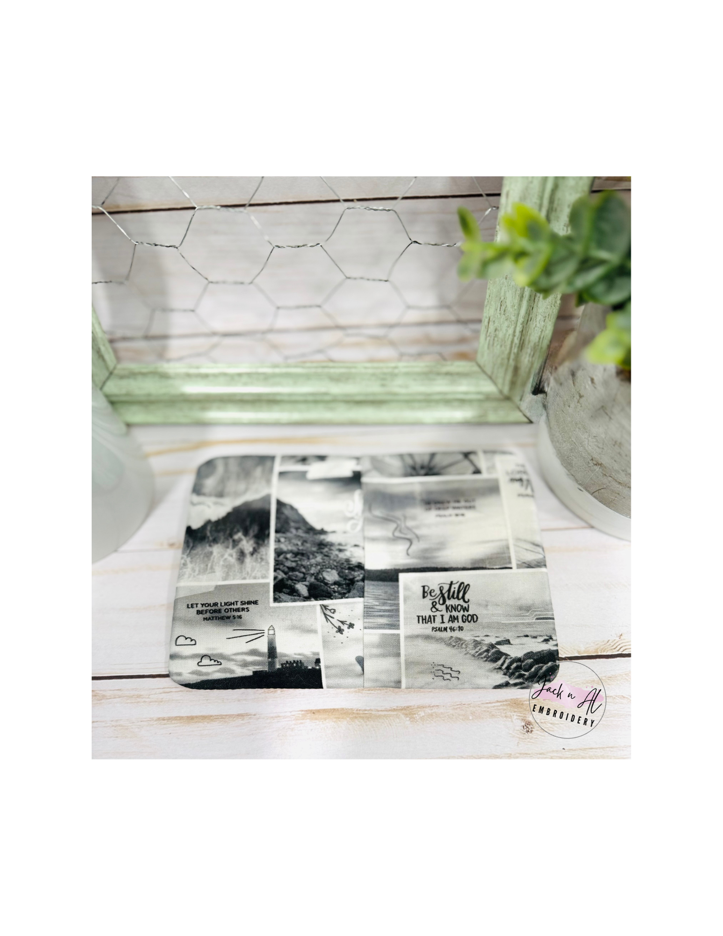 Make Heaven Crowded Mug Rug