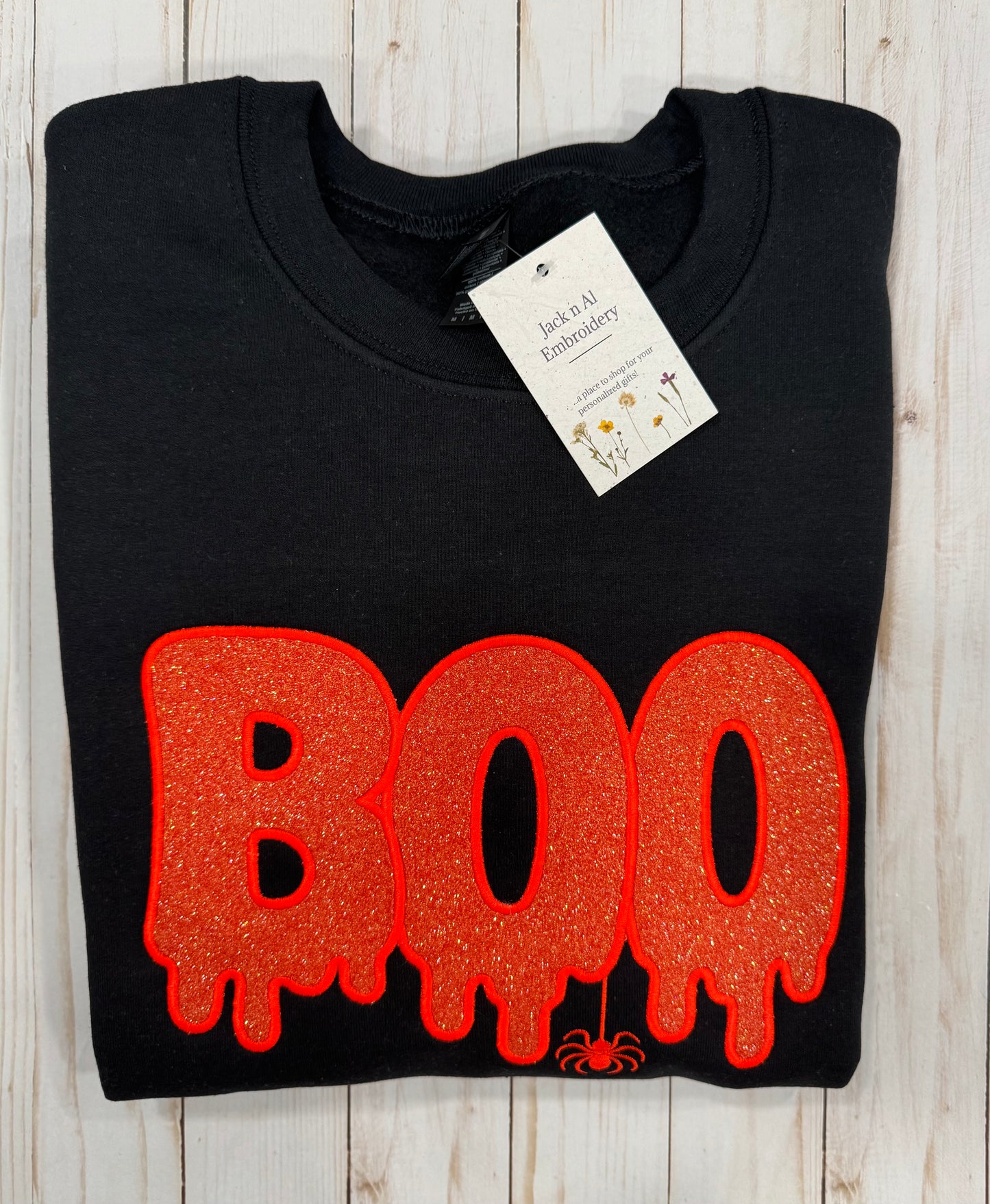 Embroidered BOO Sweatshirt