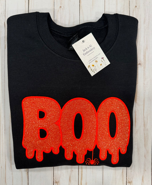 Embroidered BOO Sweatshirt