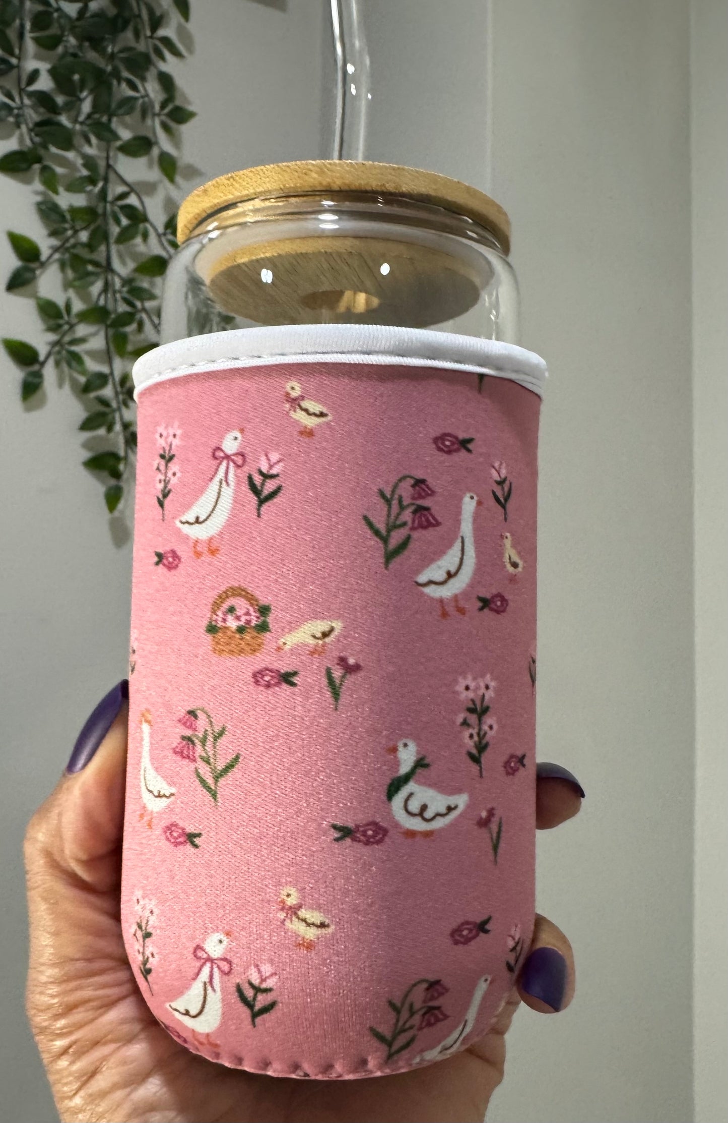 Goose Wildflowers Cup Cozy Sleeve