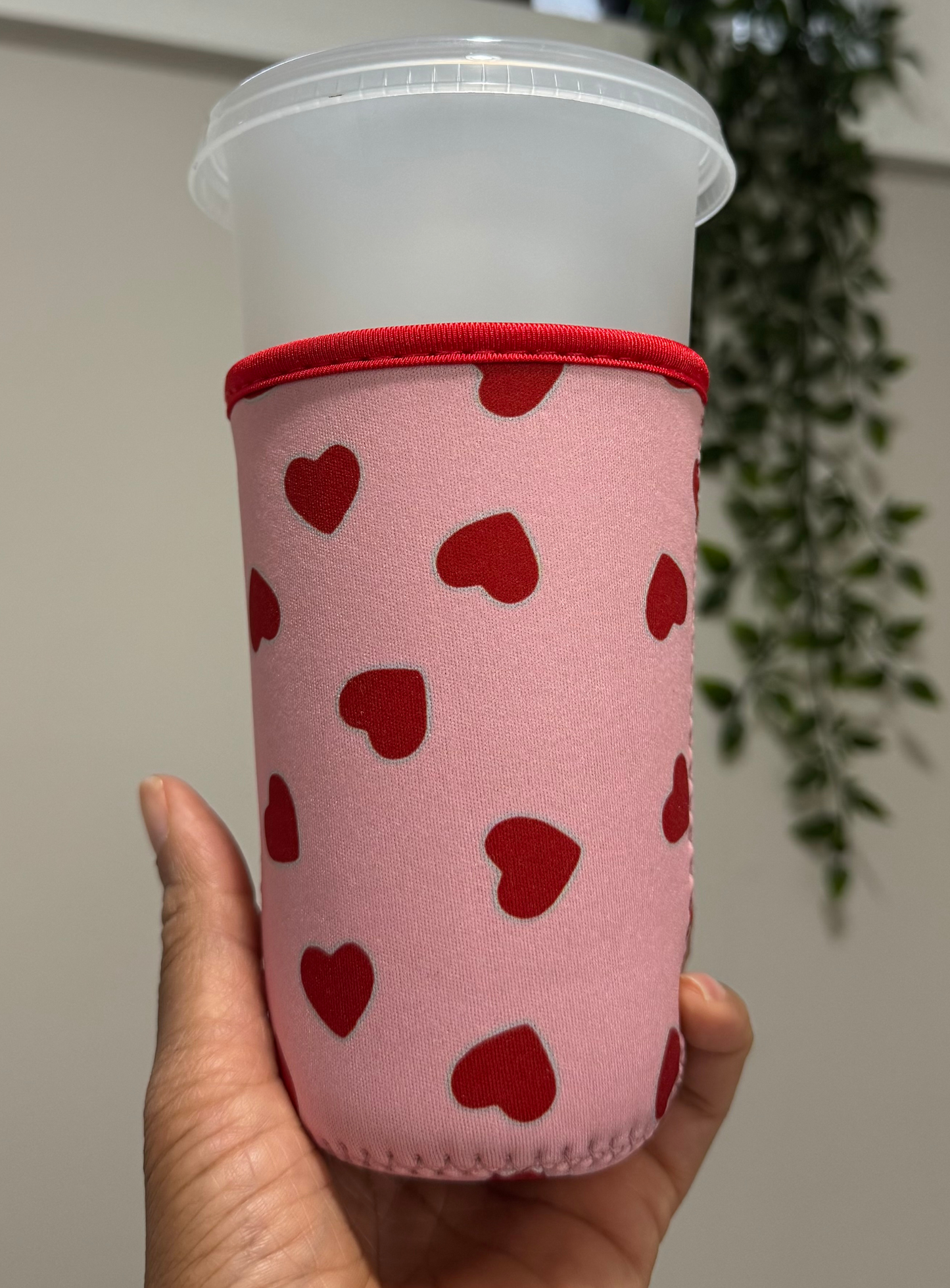 Hearts Cup Cozy Sleeve