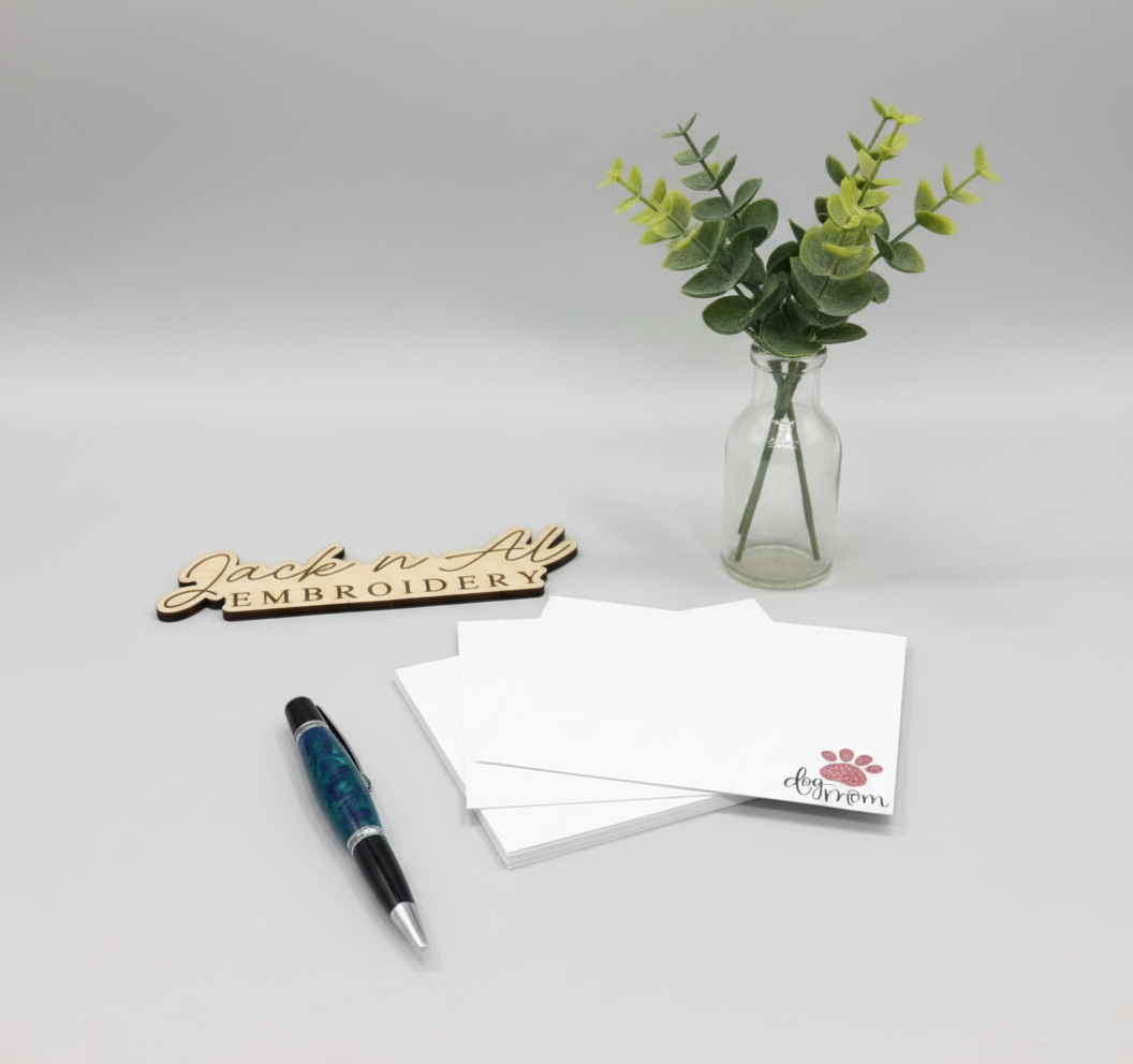 Dog Mom Note Card Stationery