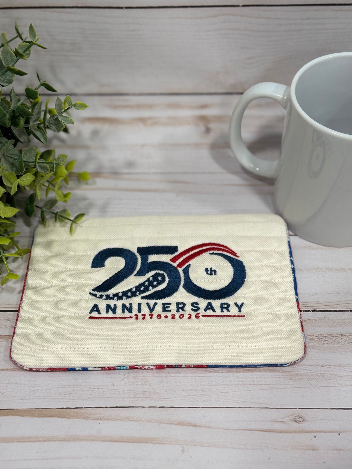 USA 250th Anniversary Mug Rug