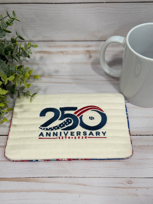 USA 250th Anniversary Mug Rug