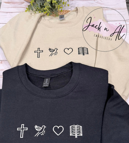 Emoji-Style Like Christian Sweatshirt