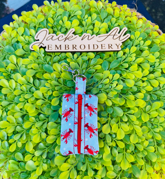 Lobster Lip Balm Zipper Pouch