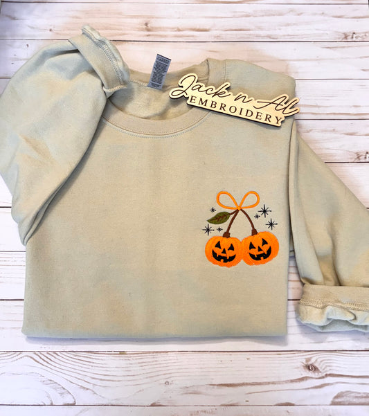 Fall Coquette Pumpkin Sweatshirt