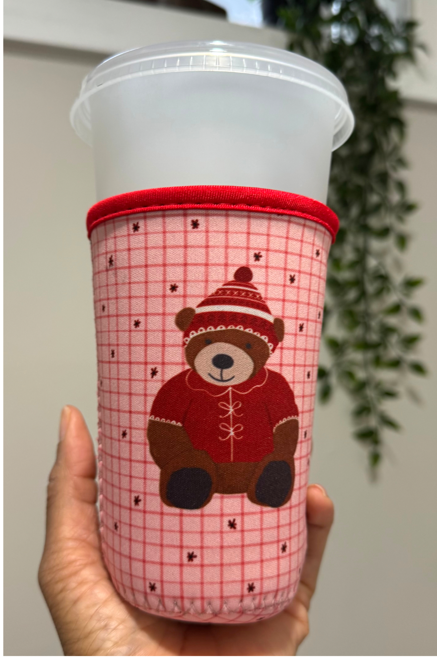 Winter Beary Cup Cozy Sleeve