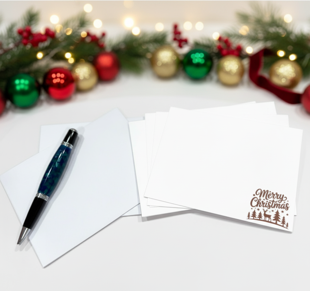 Merry Christmas Note Card Stationery