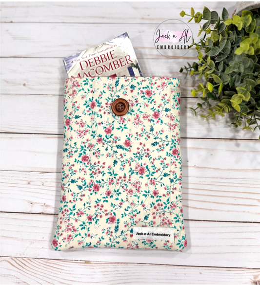 Rose Petal Pink Quilted Book Cover Sleeve