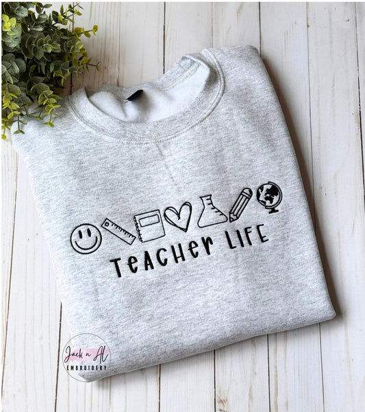 Teacher Life Icon Sweatshirt
