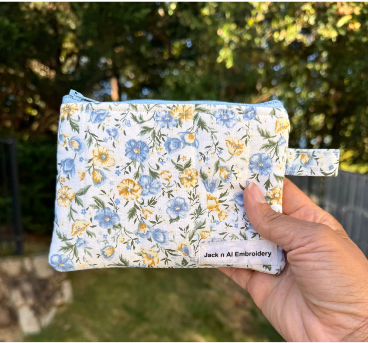 The Meadow Floral Zippered Pouch