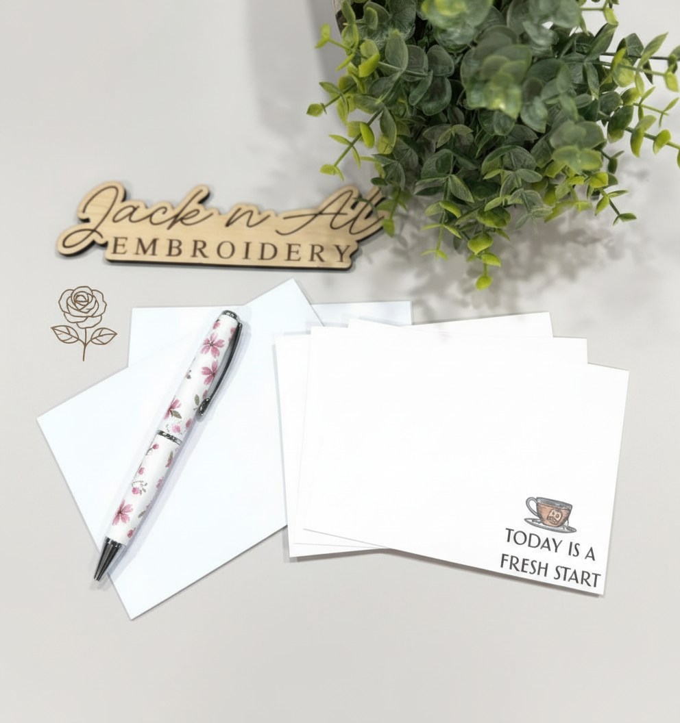 Today is a Fresh Start Note Card Stationery