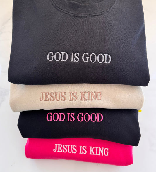 Faith-Based Embroidered Sweatshirts