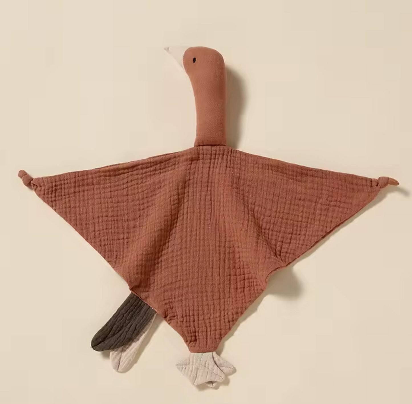 Personalized Muslin Goose Baby Lovey, Baby Comforter