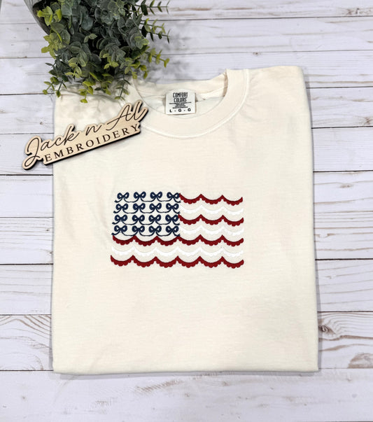American Flag Comfort Colors Tee