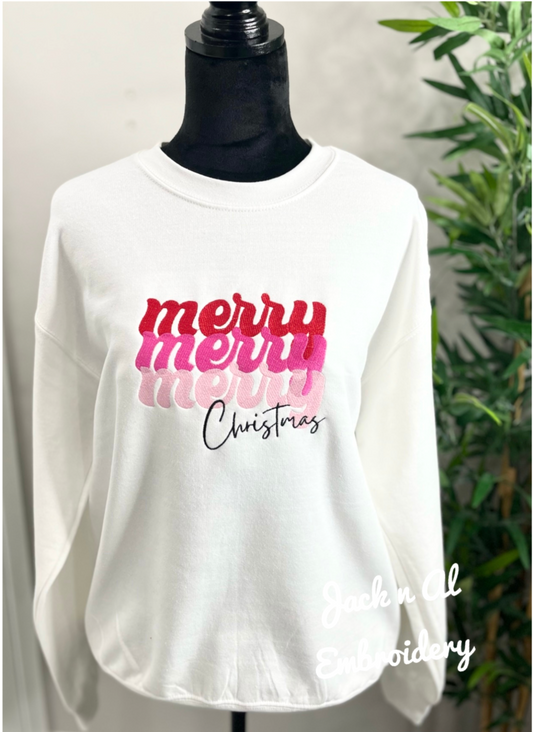 Merry Merry Merry Christmas Sweatshirt